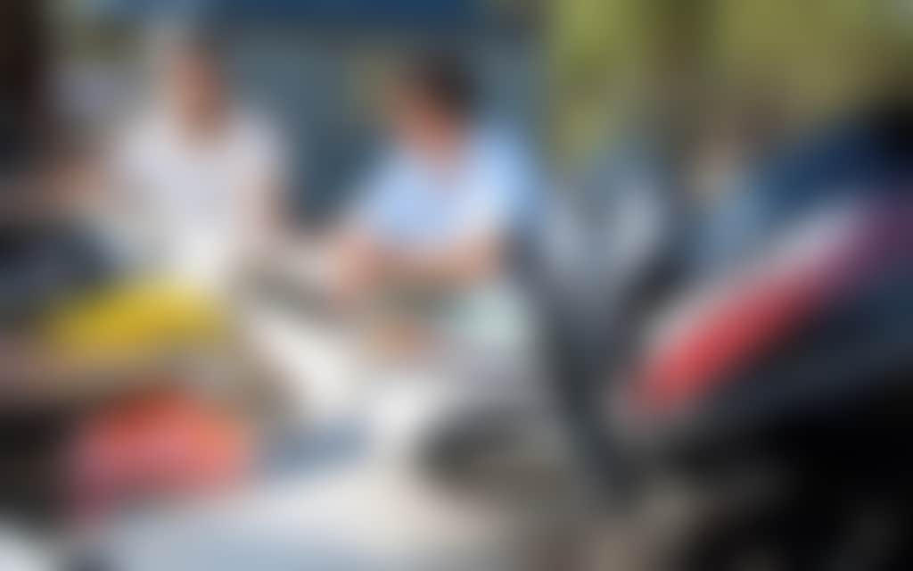 Boat with 2 men planning trip