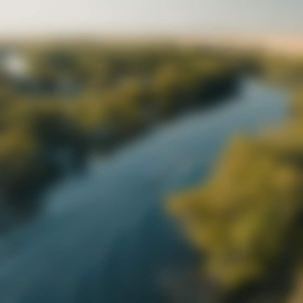 Urana Aquatic Centre aerial on water